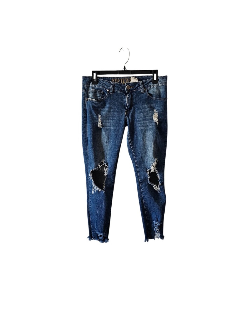VIP Distressed Ankle Skinny Jeans Size 9/10 Low Rise
